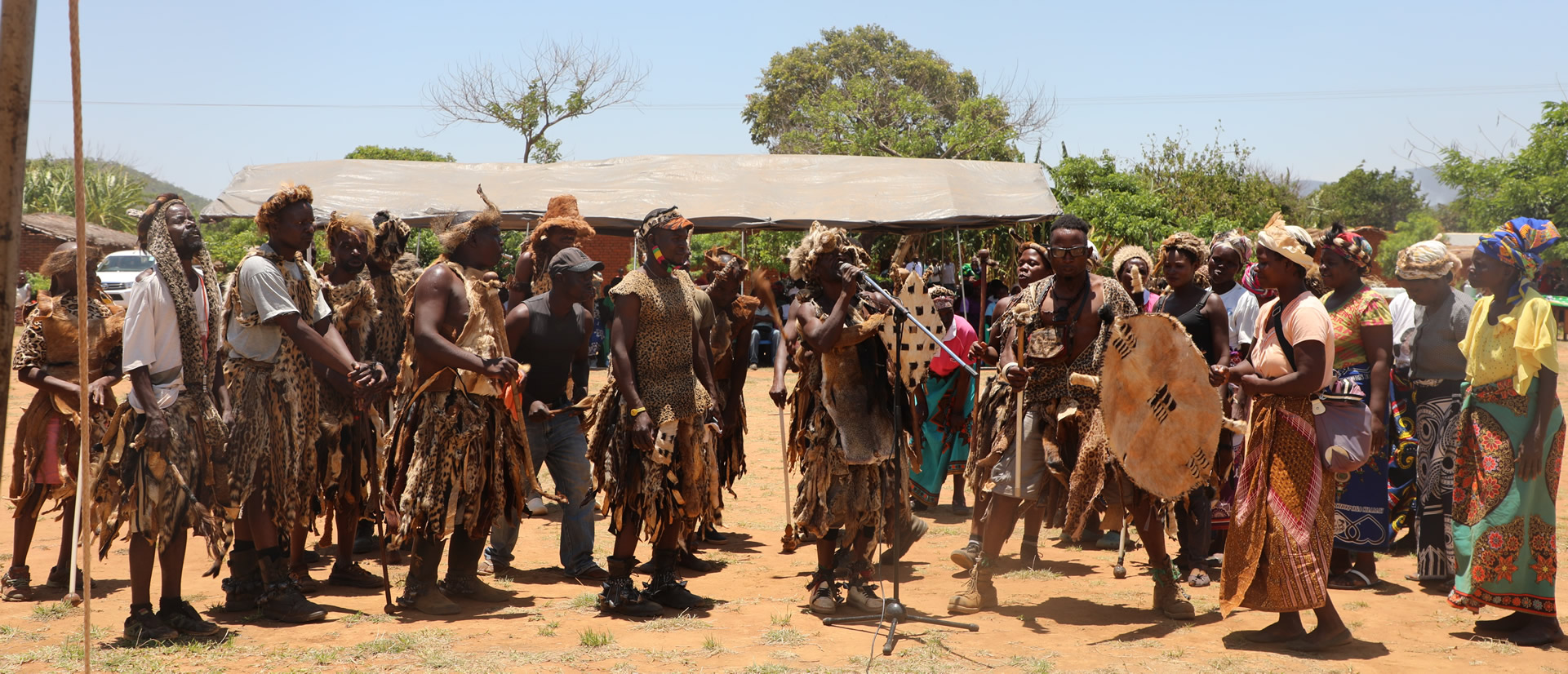 AGCOM dance by Zulu Ingoma during cheque presentation ceremony to 8 POs in Mchinji